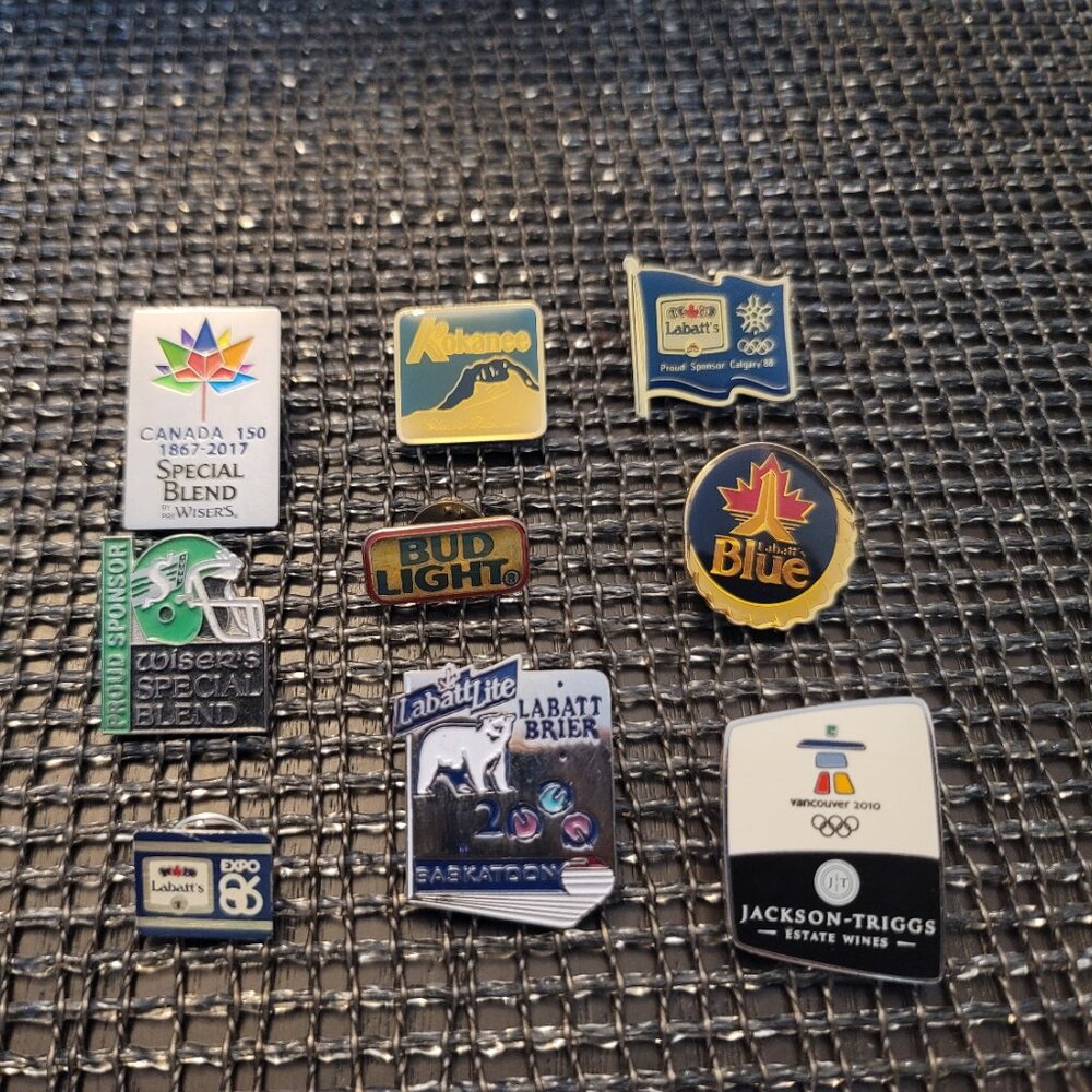 Sask Roughrider Brier Olympics Collector Pins Lot